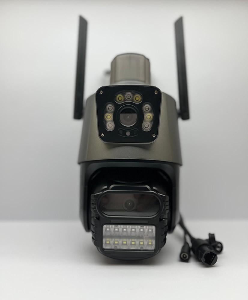 Cámara de vigilancia para exteriores YOOSEE 2MP con doble lente y movimiento 360