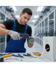 Cable de red CAT5e para interiores calidad UTP unifilar CCA de 305 metros con cubierta de PVC Color Blanco