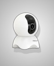 Camara de seguridad de interior marca Foscam modelo X5 de lado derecho