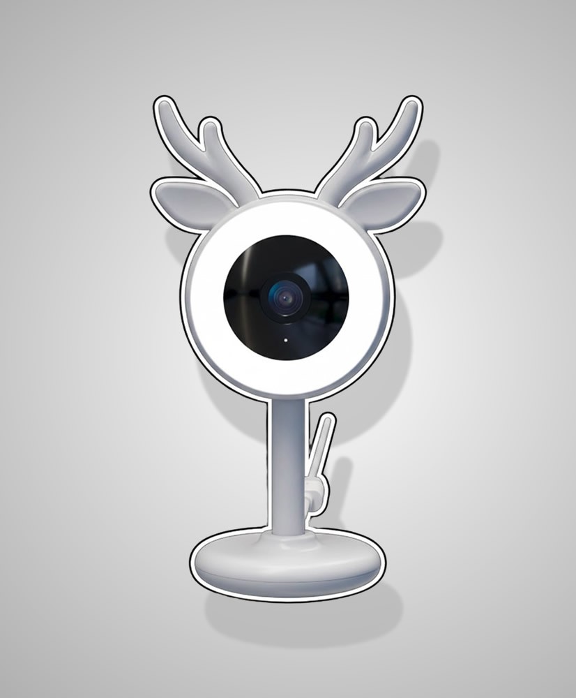 Monitor de Bebé Wi-Fi Nexxt NHC-B100 con Resolución 2K y Sensor de Temperatura