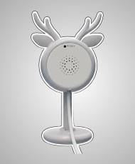 Monitor de Bebé Wi-Fi Nexxt NHC-B100 con Resolución 2K y Sensor de Temperatura