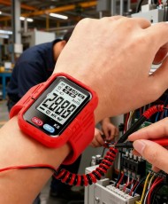 Multímetro digital de rango automático con detección de voltaje