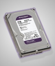 Disco Duro 2TB para Video vigilancia de lado