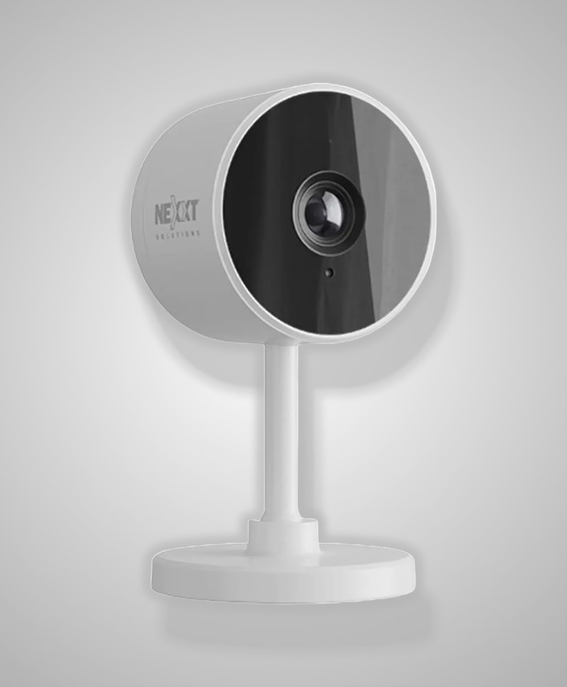 Mini Cámara Wi-Fi marca Nexxt para interiores con calidad 2K y audio